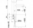 Змішувач умивальник Rubineta Ultra-18 U80008